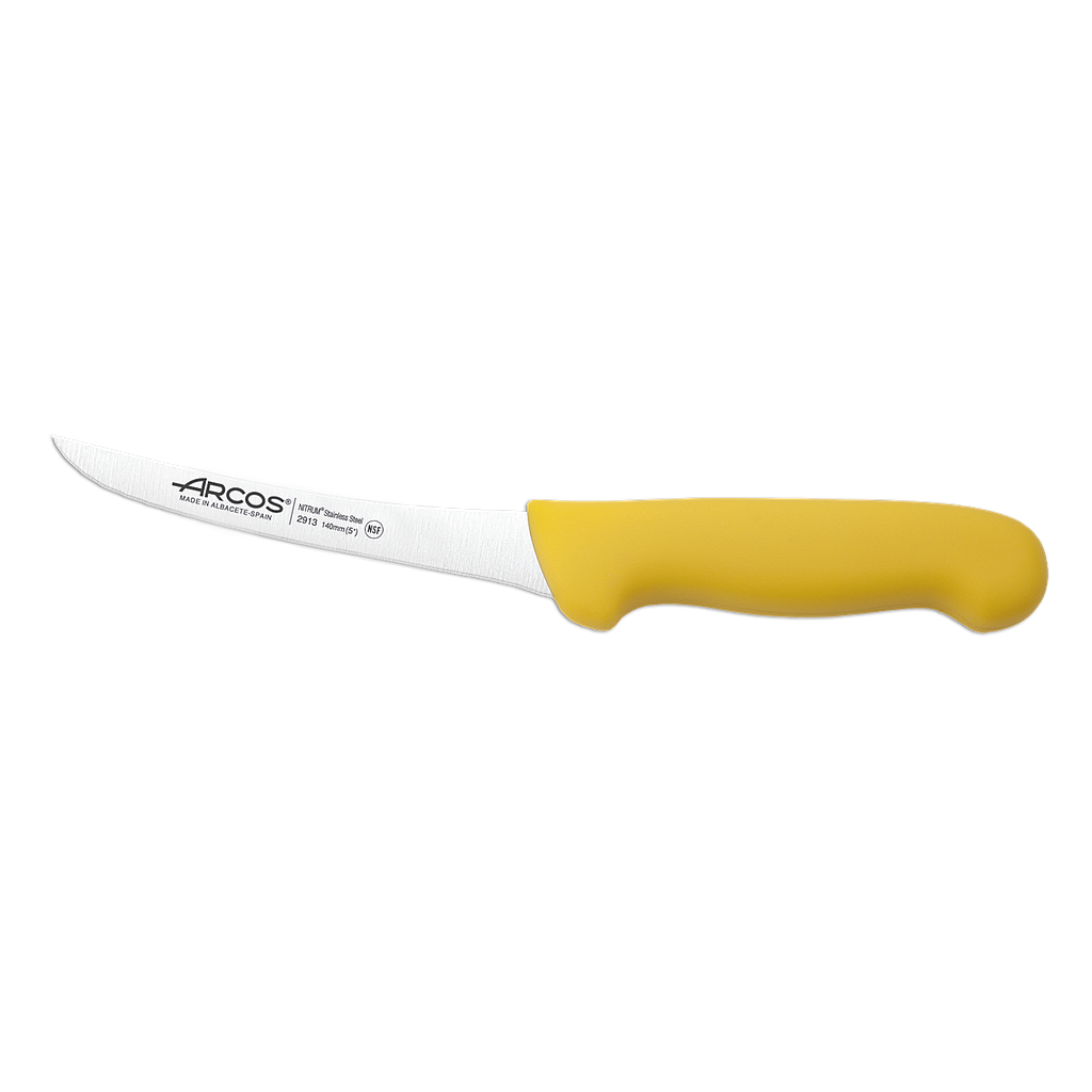 [291300] 2900 Couteau A Desosser Courbe Jaune 140Mm